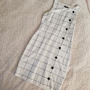 Checkered Pencil Dress